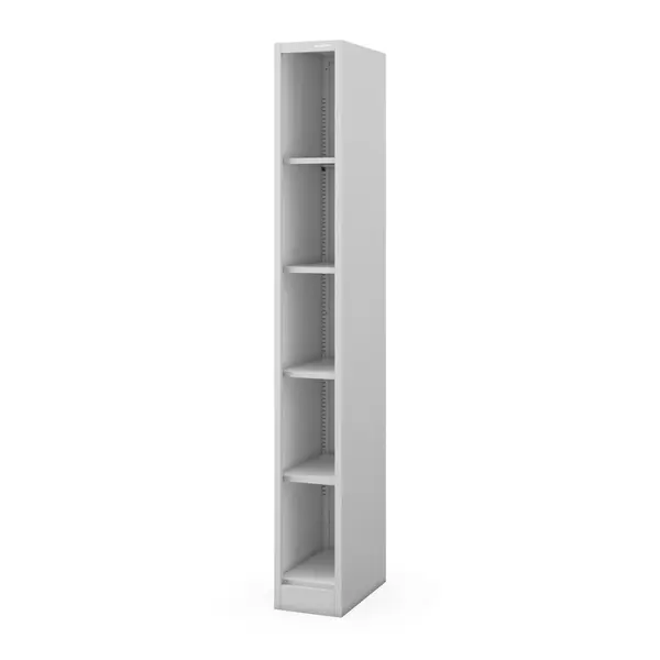 Raft metalic ingust, de arhivare pentru documente gri: TIM 250 x 1950 x 450 mm Raft metalic îngust de arhivare pentru documente, gri, 250x1950x450 mm: TIM