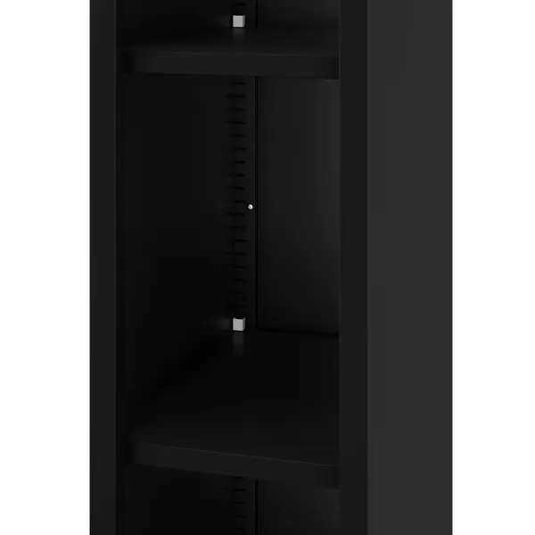 Raft metalic ingust, de arhivare pentru documente negru: TIM 250 x 1850 x 400 mm Raft metalic îngust de arhivare pentru documente, negru, 250x1850x400 mm: TIM