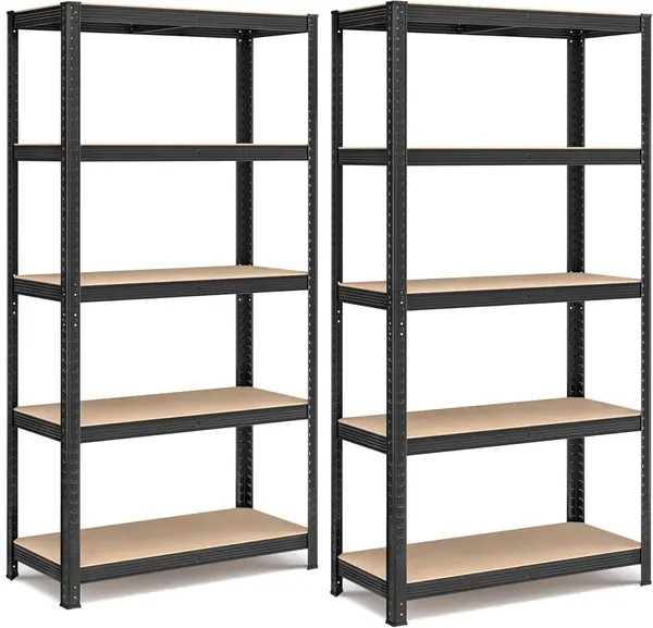 Raft metalic Negru Songmics 90x40x180 cm
