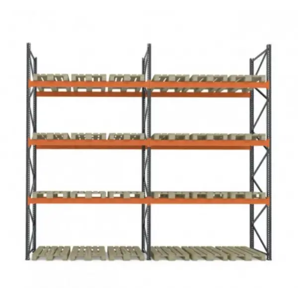 Raft pentru depozitare paleti 5670mm x Adancime 1100mm x Inaltime 5000mm, 3300kg/nivel/24europaleti