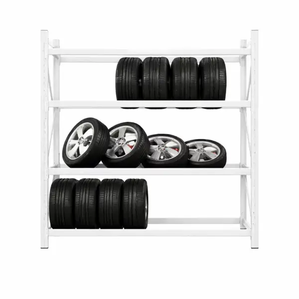 Raft profesional pentru depozitare anvelope H2000XL2000Xl600,800kg,alb - PRODUS RESIGILAT!