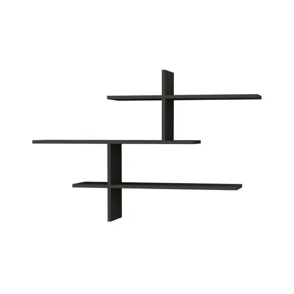 Raft suspendat LEO, antracit, 123x22x80,5 cm