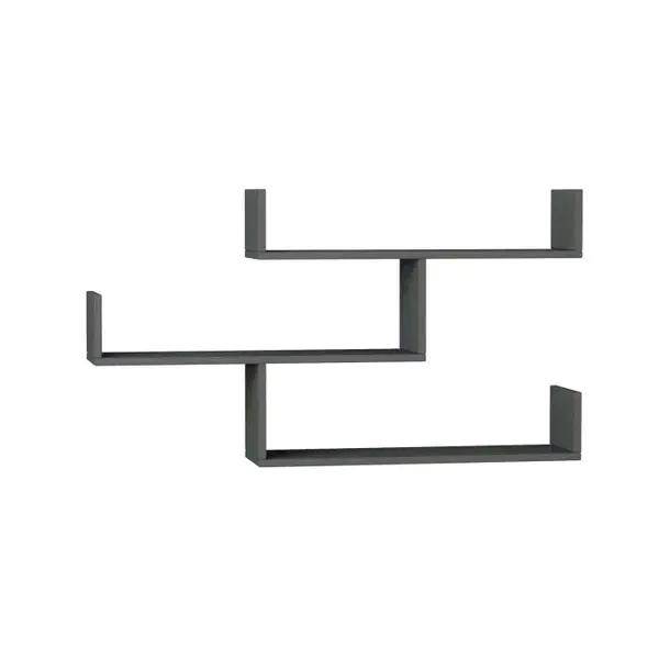 Raft suspendat TIBET, antracit, 120x22x67 cm