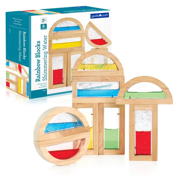 Rainbow Blocks, Shimmering Water, Guidecraft multicolor