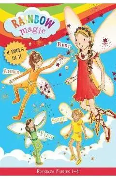 Rainbow Fairies: Books 1-4: Ruby the Red Fairy, Amber the Orange Fairy, Sunny the Yellow Fairy, Fern the Green Fairyvolume 1 - Daisy Meadows