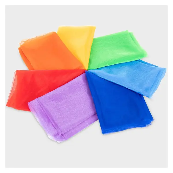 Rainbow Organza, set 7 culori multicolor