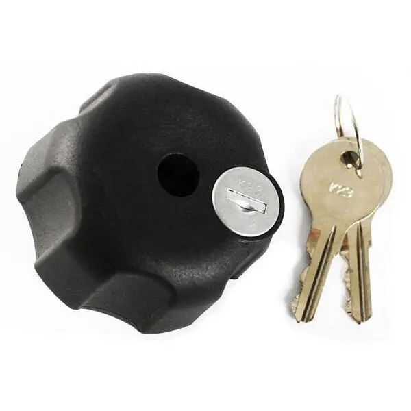 RAM MOUNTS Buton de blocare cu cheie RAM ® cu insertie din otel pentru brate tubulare de dimensiune C