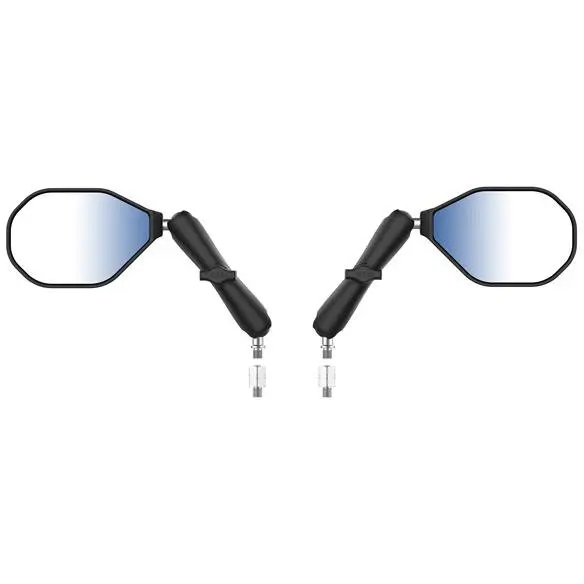 RAM MOUNTS Kit RAM® Tough-Mirror™ cu baze M10-1.25 + adaptoare M10-1.5 - brat lung