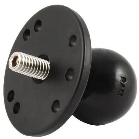RAM MOUNTS RAM® Ball Adapter with Round Plate and 3/8-16 Threaded Stud