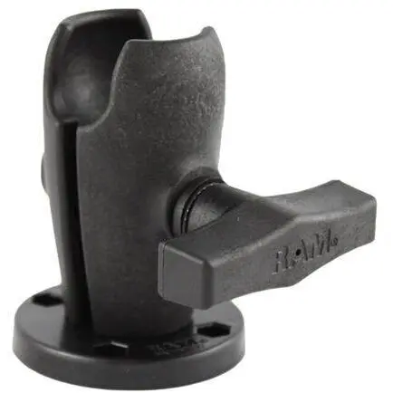 RAM MOUNTS RAM® Brat cu soclu unic cu placa rotunda
