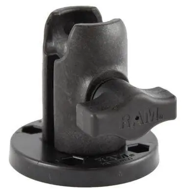 RAM MOUNTS RAM® Brat cu soclu unic cu placa rotunda pivotanta