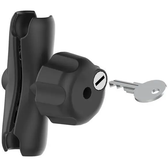 RAM MOUNTS RAM® Double Socket Arm with Brass Key Lock Knob - C Size Medium