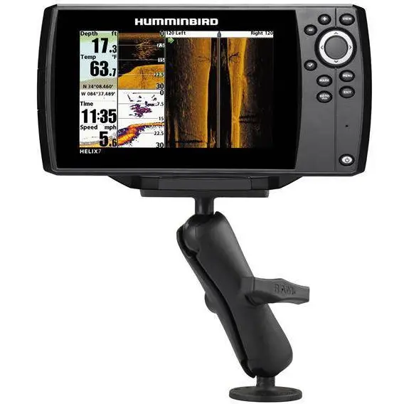 RAM MOUNTS RAM® Drill-Down Suport dublu cu bila pentru Humminbird Helix 7 - Mediu