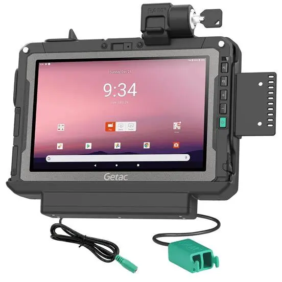 RAM MOUNTS RAM® Locking Power + Dual USB Data Dock pentru Getac ZX10
