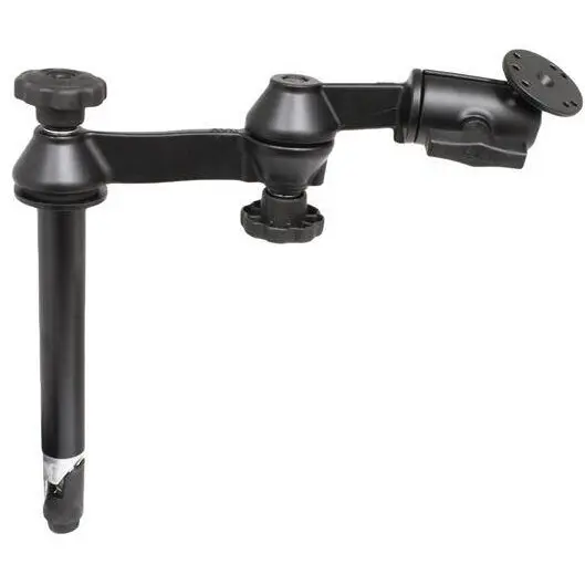 RAM MOUNTS RAM® Stalp superior de 8 cu brate duble pivotante si placa rotunda