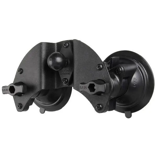 RAM MOUNTS RAM® Twist-Lock™ Dual Pivot Suction Cup Base with Ball