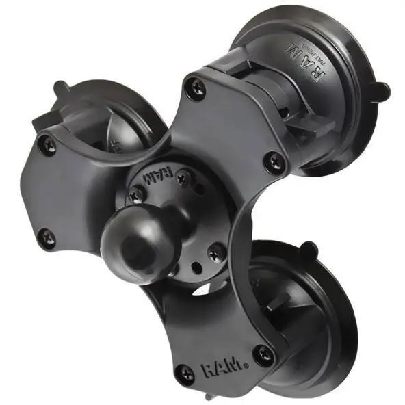 RAM MOUNTS RAM® Twist-Lock™ Tripla cupa de aspiratie Baza sferica - Dimensiune C