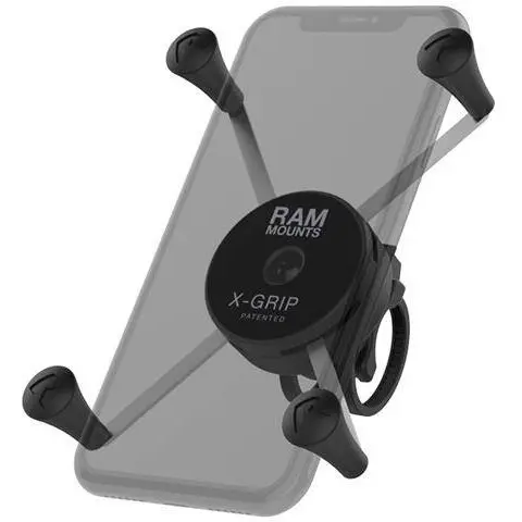 RAM MOUNTS RAM® X-Grip® Suport mare pentru telefon cu baza de ghidon cu profil redus Zip Tie