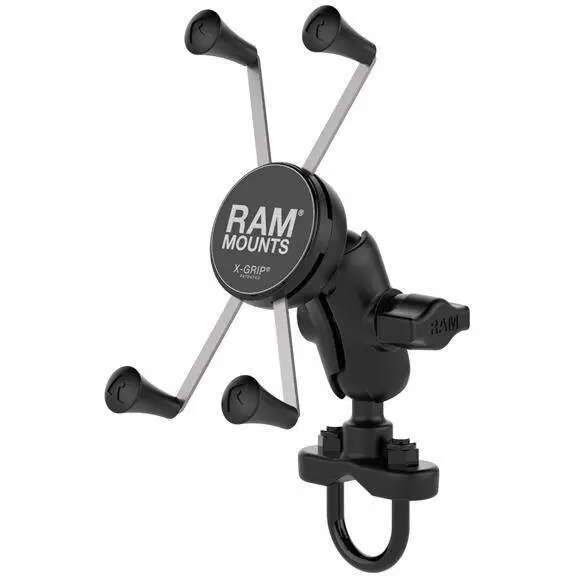 RAM MOUNTS RAM® X-Grip® Suport mare pentru telefon cu baza U-Bolt pentru ghidon - scurt