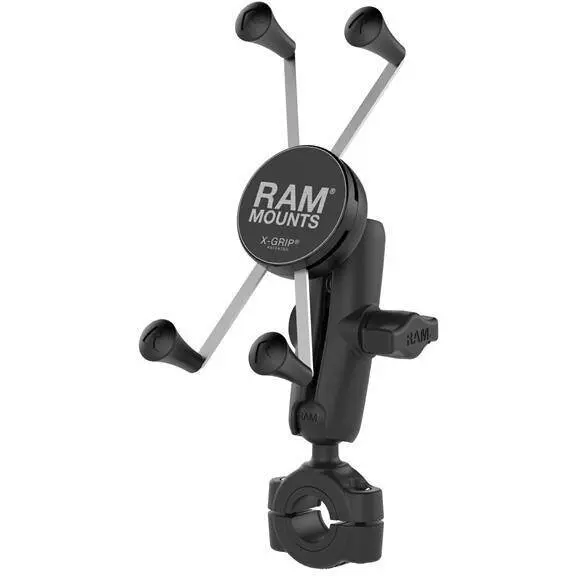RAM MOUNTS RAM® X-Grip® Suport mare pentru telefon cu Torque™ Baza medie pentru sina Brat mediu
