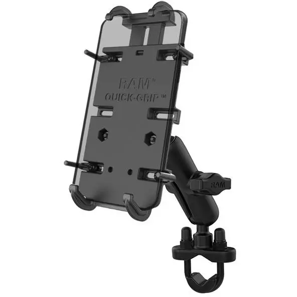 RAM MOUNTS Suport pentru telefon RAM® Quick-Grip™ XL cu baza U-Bolt pentru ghidon - Mediu