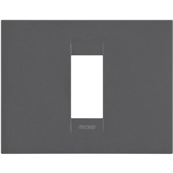 Rama 1 modul Gewiss Chorus Geo GW16401VN, negru satin