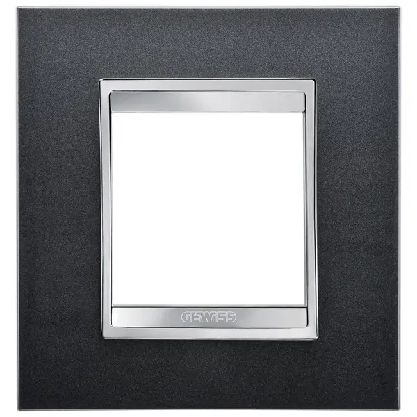 Rama 2 module Gewiss Chorus Lux GW16222VA, ardezie