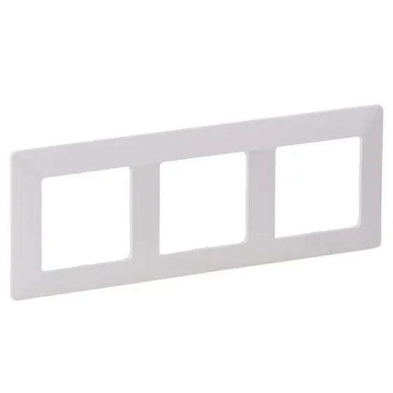 Rama 3 posturi Legrand 754003, alba