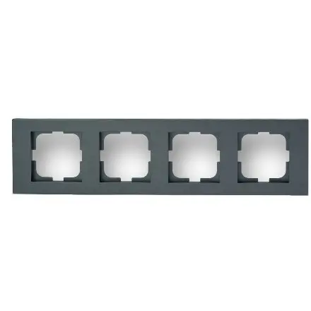 Rama cu 4 Posturi Grano Met Ovivo OV00199, fumuriu