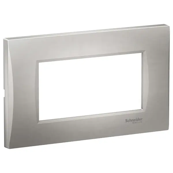Rama curbata 4 module Schneider Easy Styl LMR7364004, argintiu