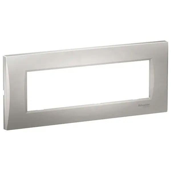 Rama curbata 7 module Schneider Easy Styl LMR7367004, argintiu
