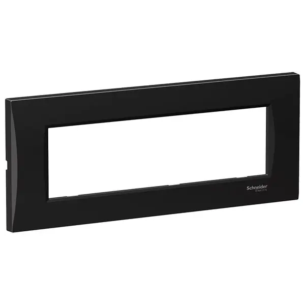 Rama curbata 7 module Schneider Easy Styl LMR7367005, negru metalic