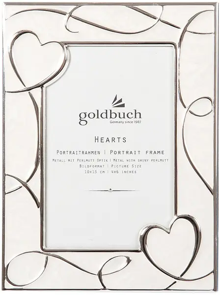 Rama foto metalica Goldbuch - Hearts, 10 x 15 cm