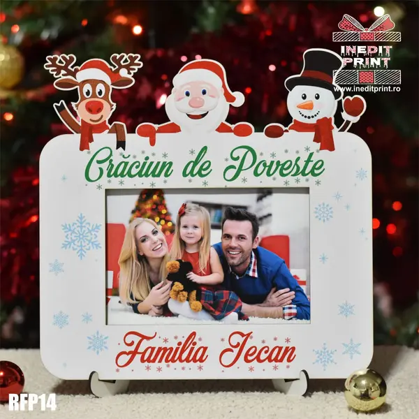 Rama foto personalizata CRACIUN DE POVESTE RFP14 MDF