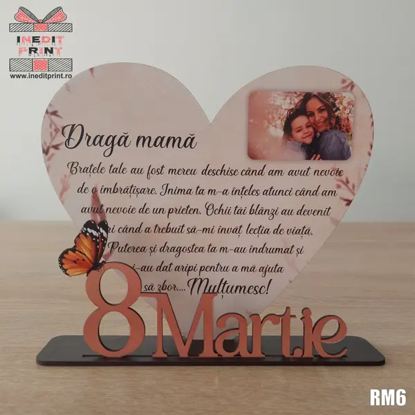 Rama foto personalizata cu poza ,Draga mama RM6