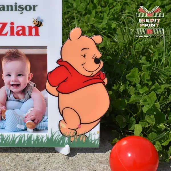 Rama foto personalizata Winnie the pooh RFP4 Plexiglass alb