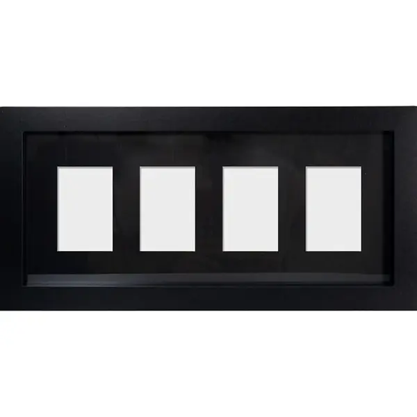 Rama GBEYE - Trading Card Collector Frame 4 position Black (40x17cm)