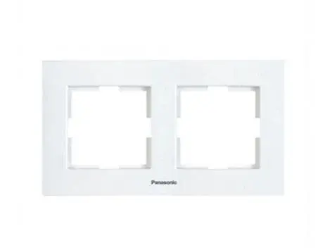 Rama orizontala 2 posturi, aparataj de camera cu montaj ingropat, Karre Plus Panasonic P-KPR2O