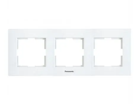 Rama orizontala 3 posturi, aparataj de camera cu montaj ingropat, Karre Plus Panasonic P-KPR3O
