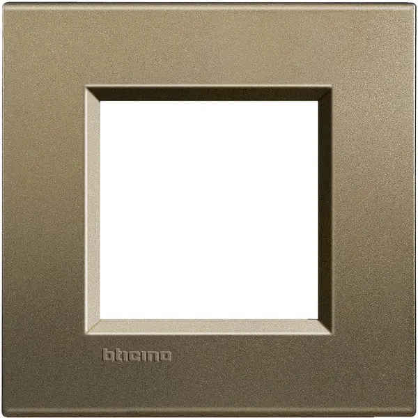 Rama ornament 2 module Bticino Living Light LNA4802SQ, metal