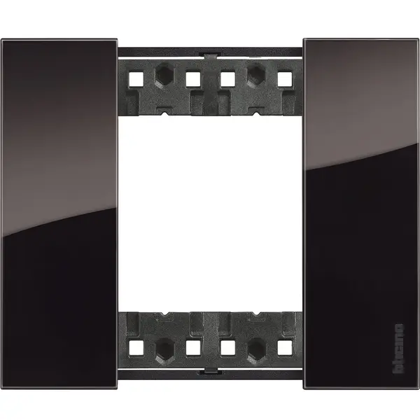 Rama ornament 2 module Bticino Living Now KA4802DG, night