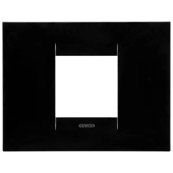 Rama ornament 2 module Gewiss Chorus Geo GW16402TN, negru toner