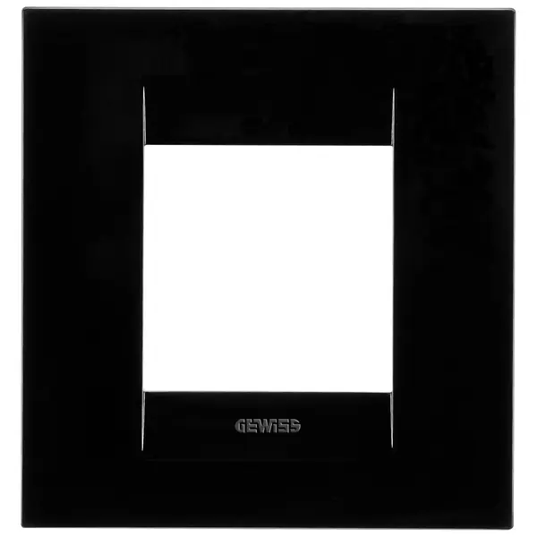 Rama ornament 2 module Gewiss Chorus Geo GW16422TN, negru toner