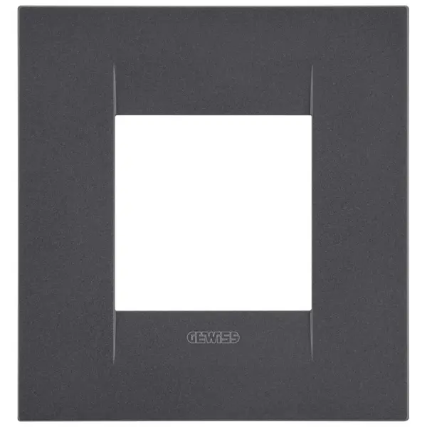 Rama ornament 2 module Gewiss Chorus Geo International GW16422VN, negru satin