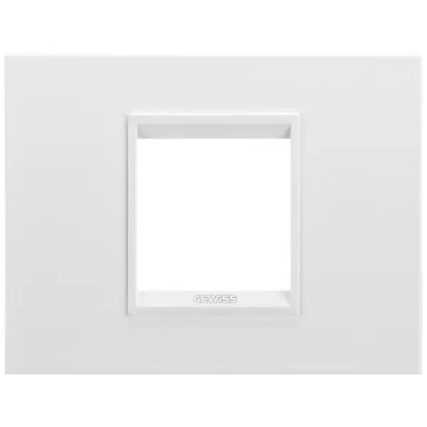 Rama ornament 2 module Gewiss Chorus Lux GW16202YB, monocrom alb