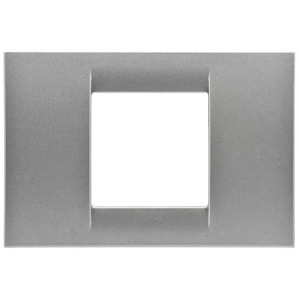 Rama ornament 2 module Gewiss System Virna GW22282, titan