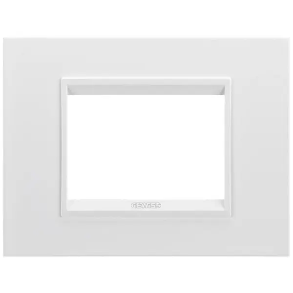 Rama ornament 3 module Gewiss Chorus Lux GW16203YB, monocrom alb