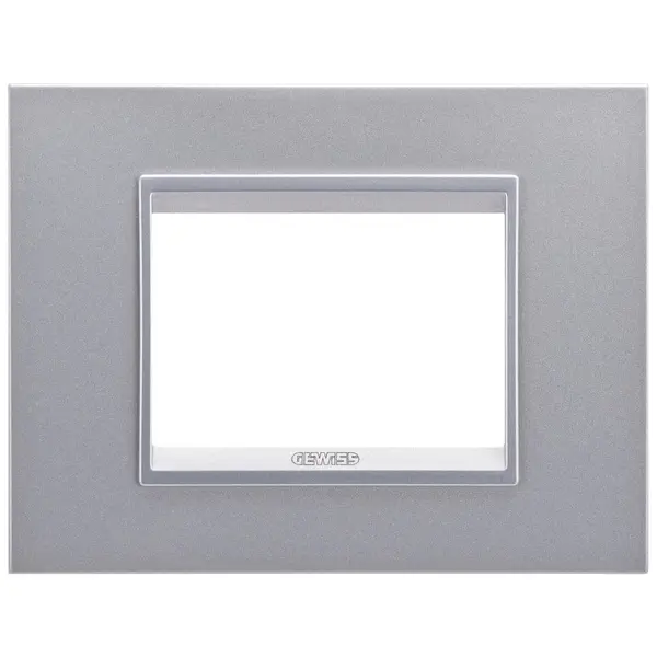 Rama ornament 3 module Gewiss Chorus Lux GW16203YT, titan