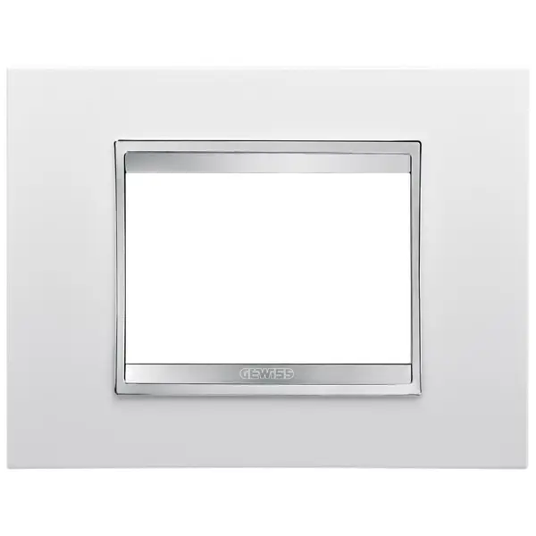 Rama ornament 3 module Gewiss Chorux Lux GW16203TB, alb