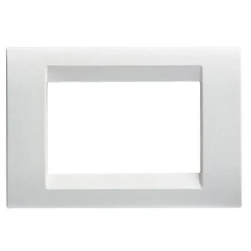 Rama ornament 3 module Gewiss System Virna GW22103, alb